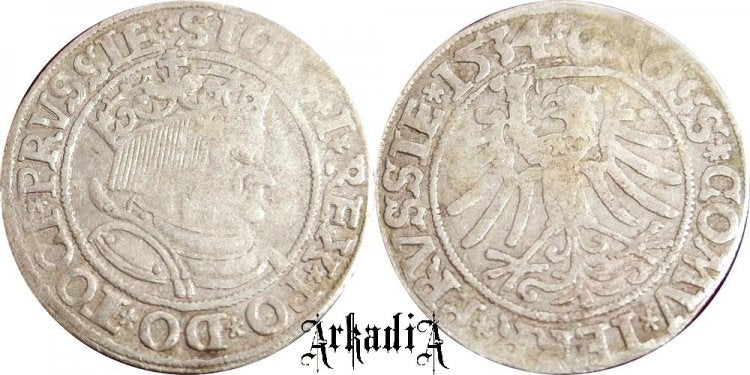 Zygmund I Stary grosz pruski 1534