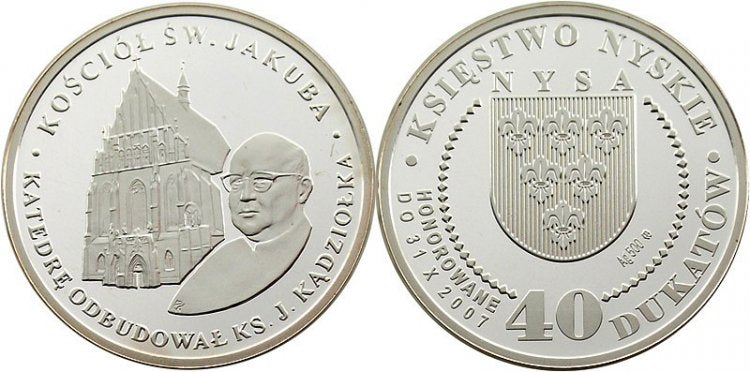 Nysa 40 dukatów - kościół św. Jakuba