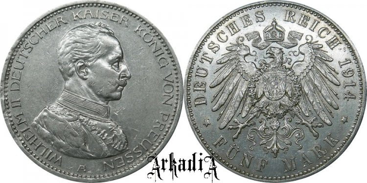 Prusy 5 marek 1914 - mundur