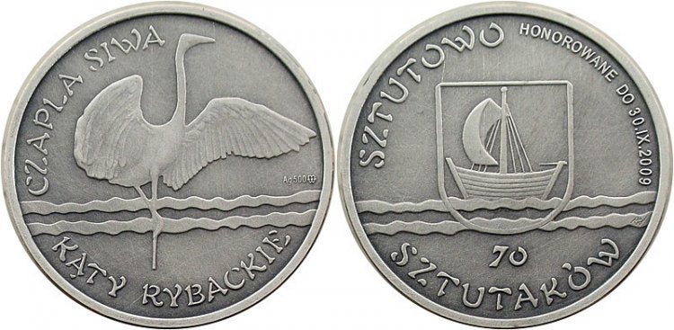 Kąty Rybackie 70 sztutaków - czapla
