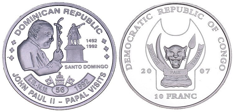 Kongo 10 F 2007 - pielgrzymka Dominikana