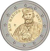 San Marino - 200-tna rocznica urodzin Giuseppe Garibaldiego