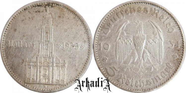 Niemcy 5 marek 1934 A kościół
