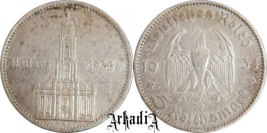 Niemcy 5 marek 1934 A kościół