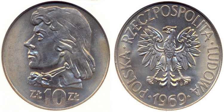 10 złotych Kościuszko 1969