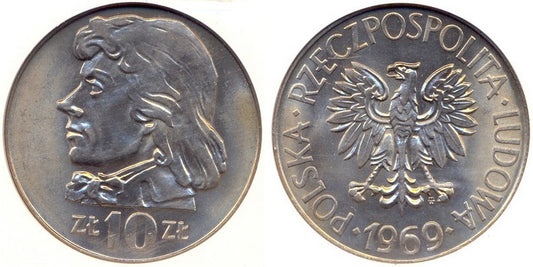 10 złotych Kościuszko 1969
