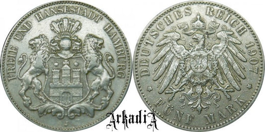 Hamburg 5 marek 1907 J