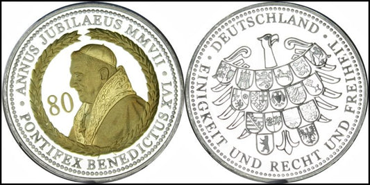 Niemcy - medal z okazji 80 urodzin