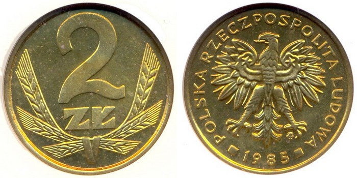 2 złote 1985