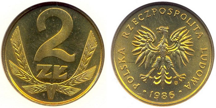 2 złote 1986