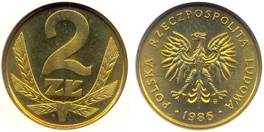 2 złote 1986