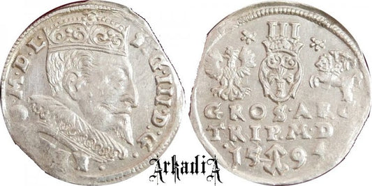 Zygmunt III Waza trojak wileński 1594