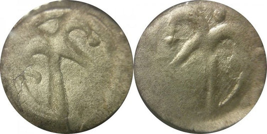 Biskupstwo kamieńskie - denar XIII-XIV wiek