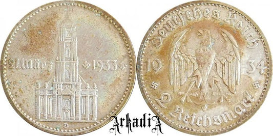 Niemcy 2 marki 1934 D