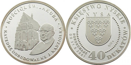 Nysa 40 dukatów - kościół św. Jakuba
