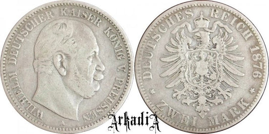 Prusy 2 marki 1876 C