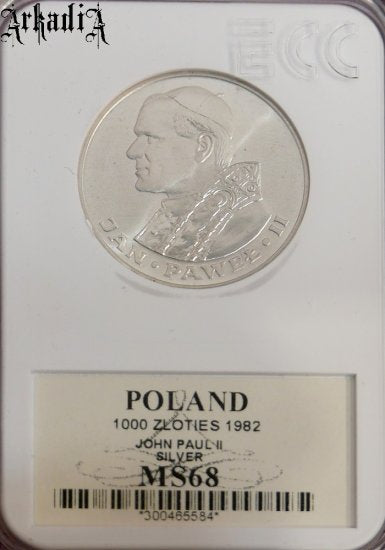 1000 złotych Jan Paweł II 1982