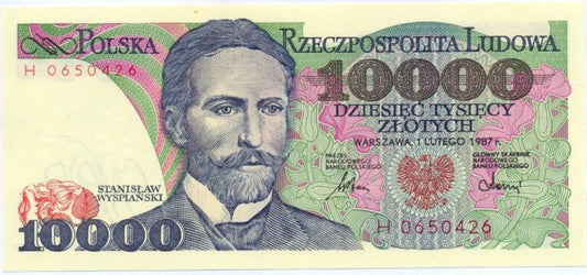 10 000 złotych 1987