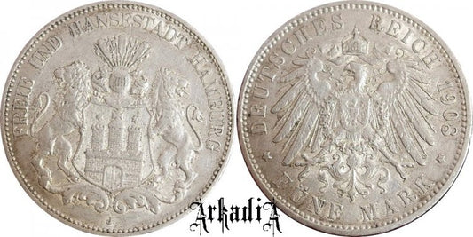 Hamburg 5 marek 1908 J