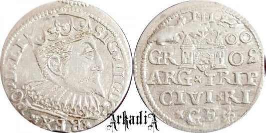 Zygmunt III Waza trojak ryski 1600
