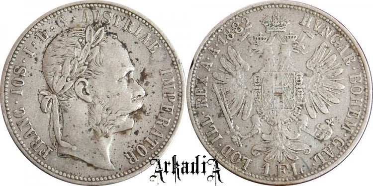 Austria 1 floren 1882