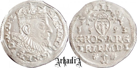 Zygmunt III Waza trojak wileński 1593