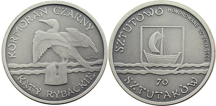 Kąty Rybackie 70 sztutaków - kormoran