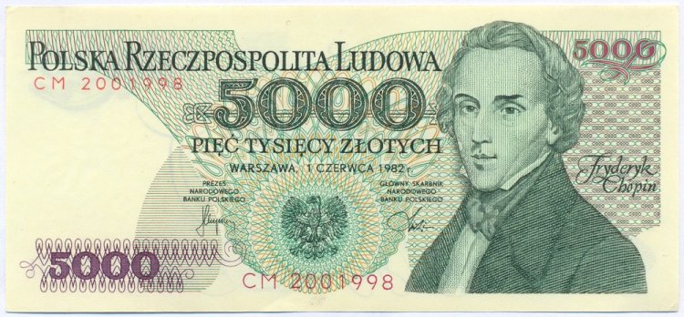 5000 złotych 1988