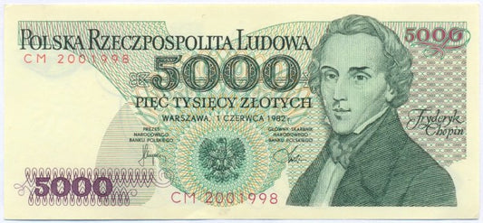 5000 złotych 1988