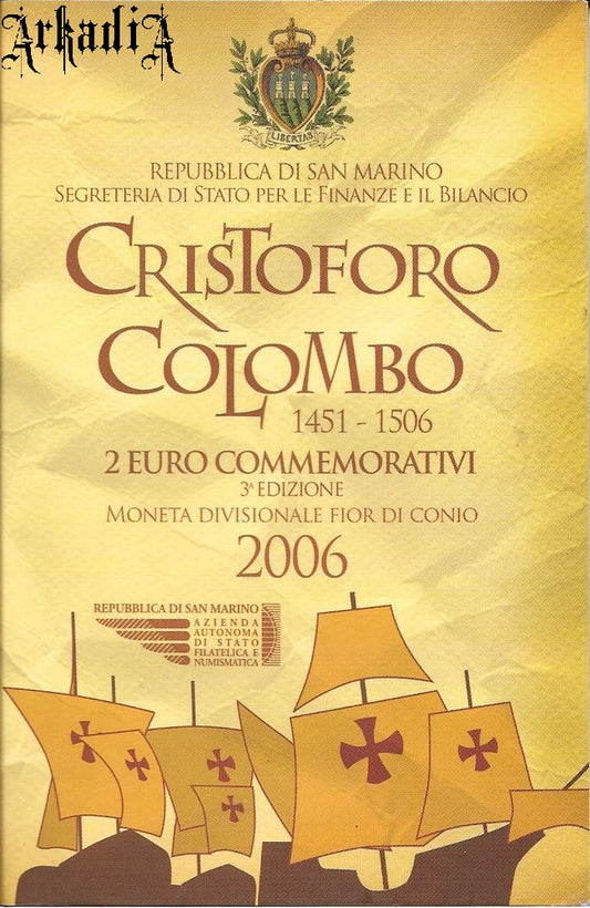 San Marino - 500-lecie śmierci Krzysztofa Kolumba