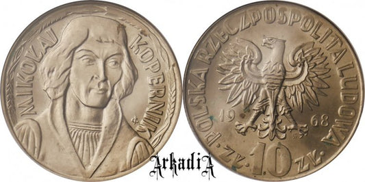 10 złotych Kopernik 1968