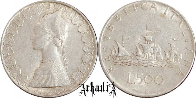 Włochy 500 lirów 1958