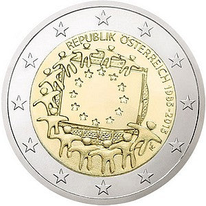 Austria - flaga Unii Europejskiej