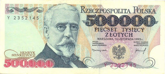 500 000 złotych 1993