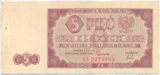 5 złotych 1948