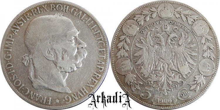 Austria 5 koron 1900