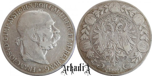 Austria 5 koron 1900