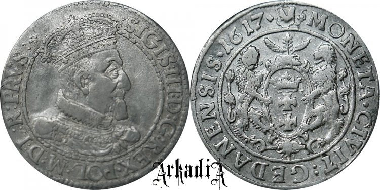 Zygmunt III Waza ort gdański 1617