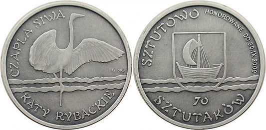Kąty Rybackie 70 sztutaków - czapla