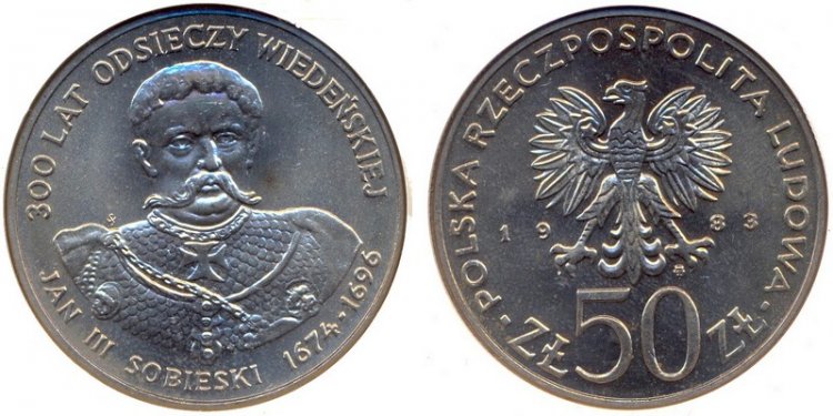 50 złotych Sobieski 1983