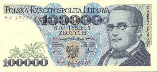 100 000 złotych 1990