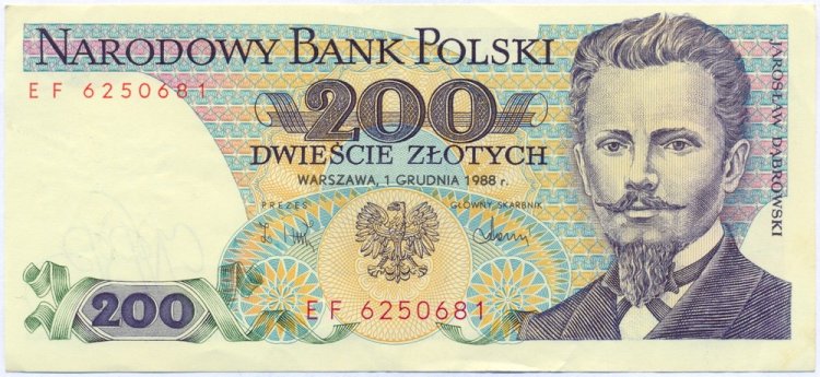 200 złotych 1988