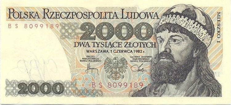 2000 złotych 1982