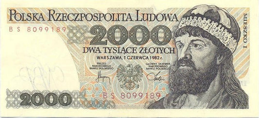 2000 złotych 1982