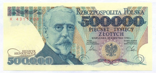 500 000 złotych 1990