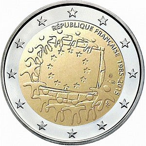 Francja - flaga Unii Europejskiej
