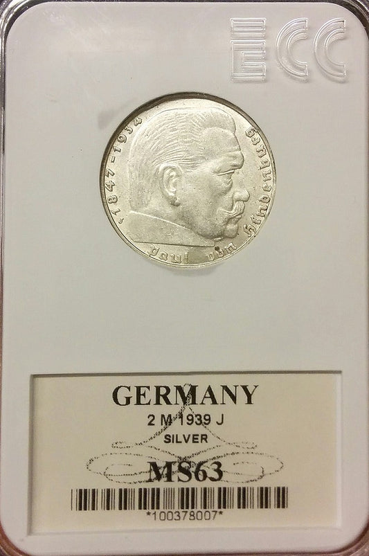 Niemcy 2 marki 1939 J Hindenburg