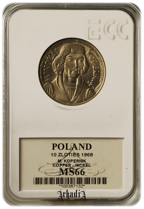10 złotych Kopernik 1968