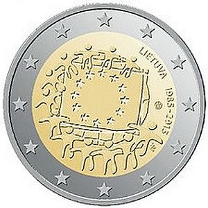 Litwa - flaga Unii Europejskiej