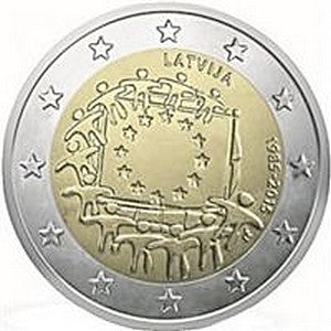 Łotwa - flaga Unii Europejskiej